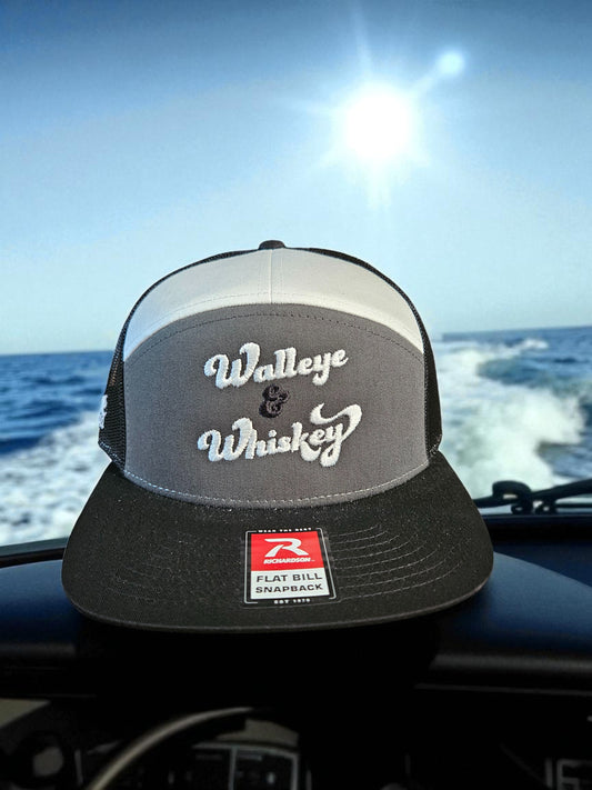 Walleye & Whiskey Embroidered Cap - Sale