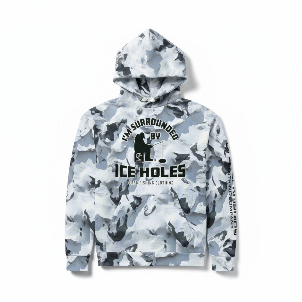 520 GSM Heavyweight I'm Surrounded by Ice Holes Hoodie