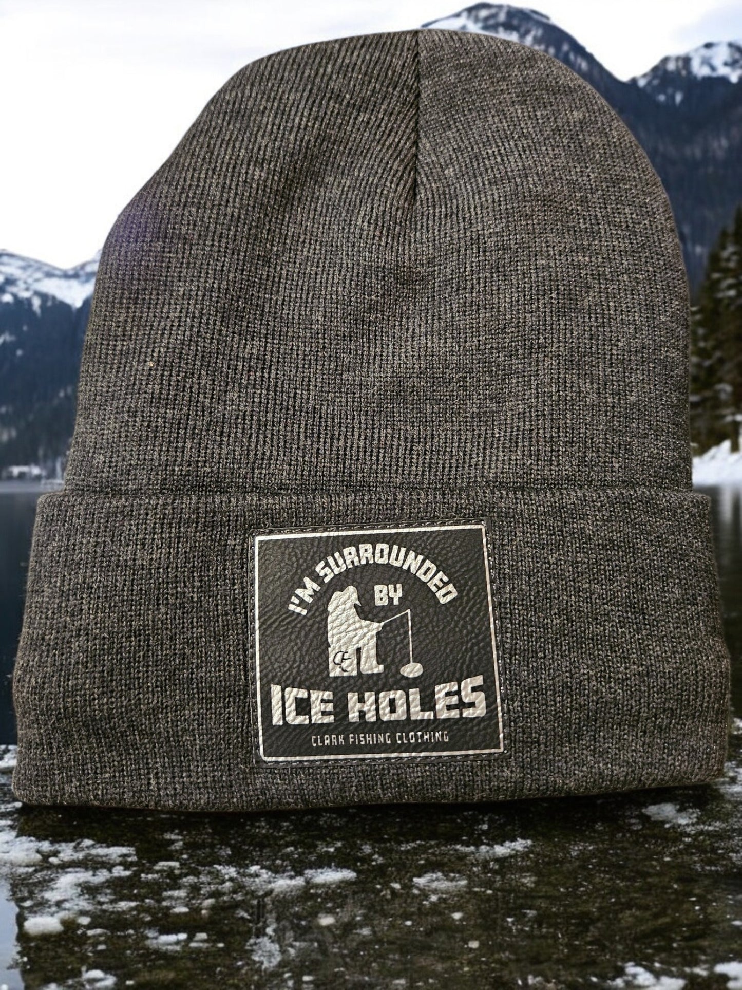 I'm Surrounded by Iceholes 12" Sherpa Lined Cuffed Beanie