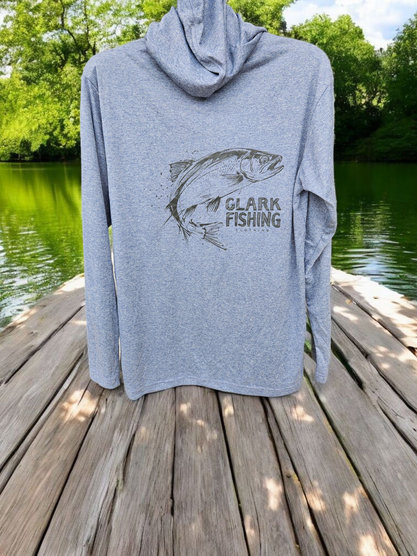 Trout UPF50+ Hooded Fishing Shirt/Sun Shirt - SALE