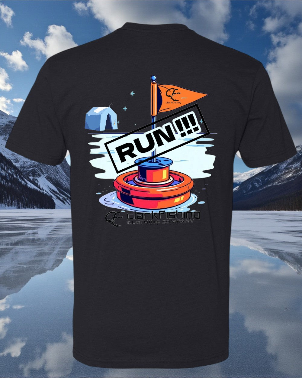 RUN!!! Flag is UP - Tip Up Tee