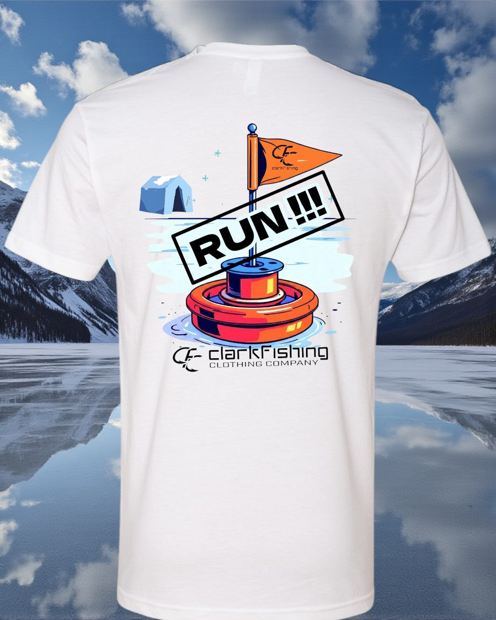 RUN!!! Flag is UP - Tip Up Tee