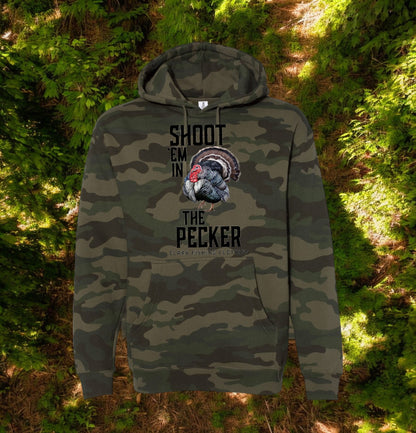 Forest Camo Heavyweight Hooded Sweatshirt - Turkey Hunting