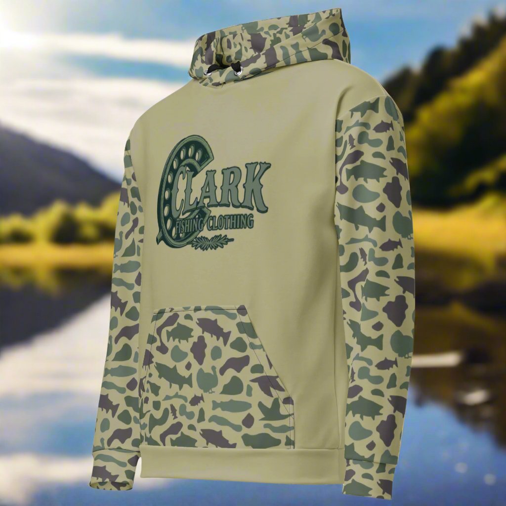 Custom Fish and Waterfowl Camo Hoodie