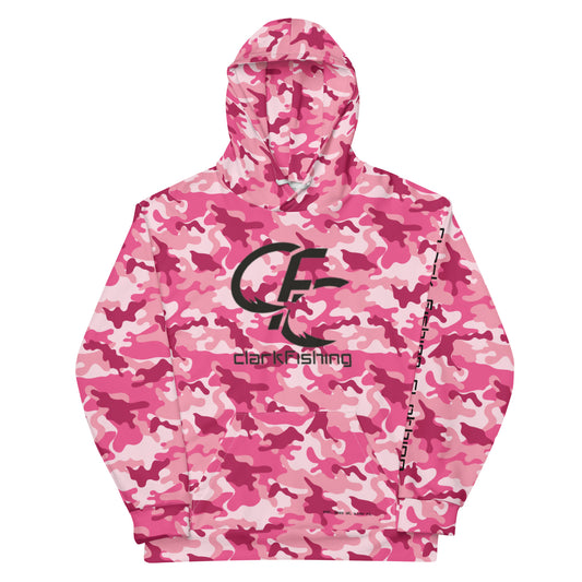 Clark Fishing Clothing Pink Camo Unisex Hoodie