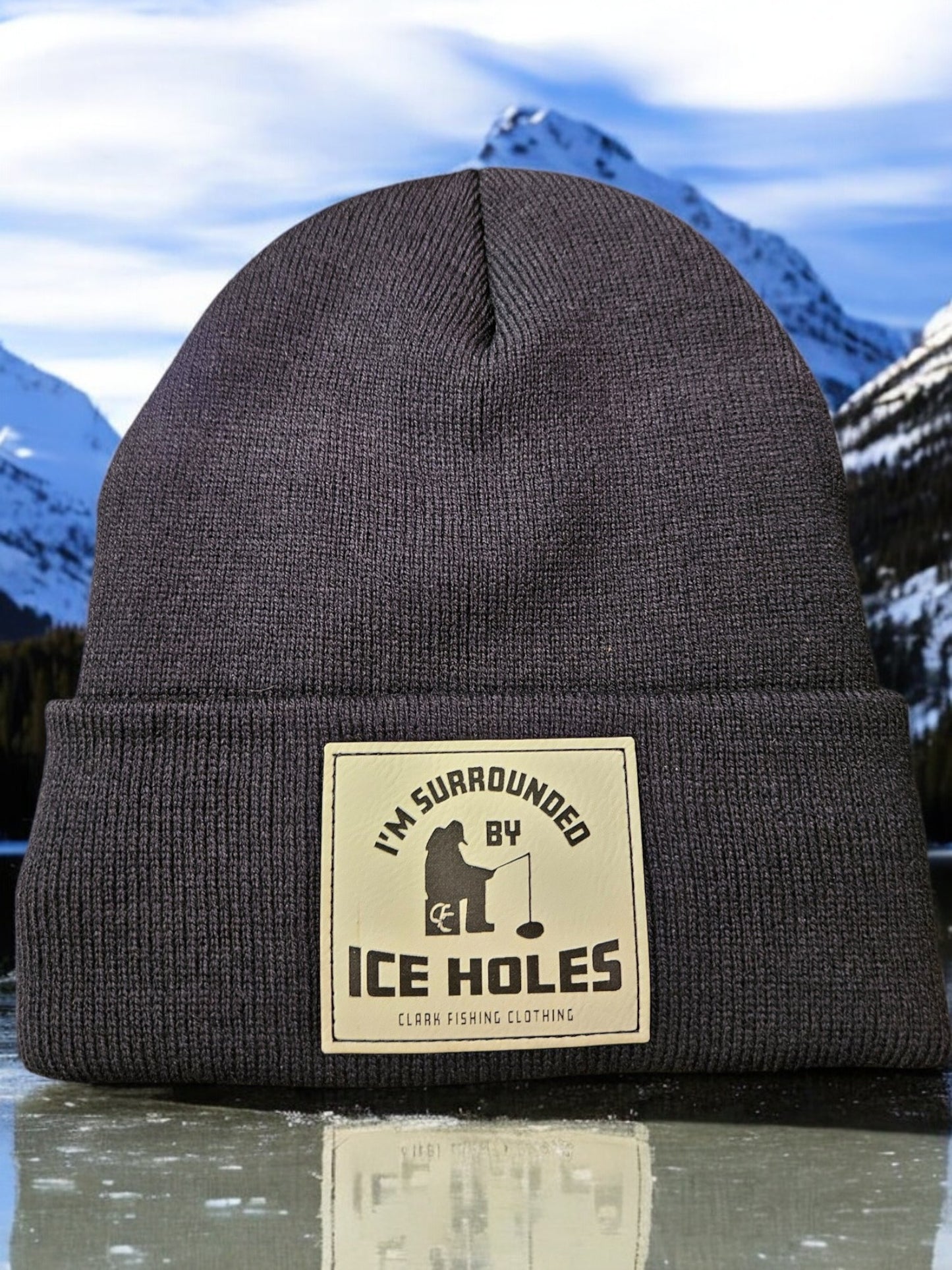 I'm Surrounded by Iceholes 12" Sherpa Lined Cuffed Beanie