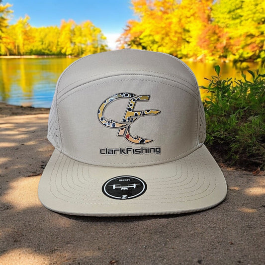 Custom Brown Trout Skin 7 Panel Hat