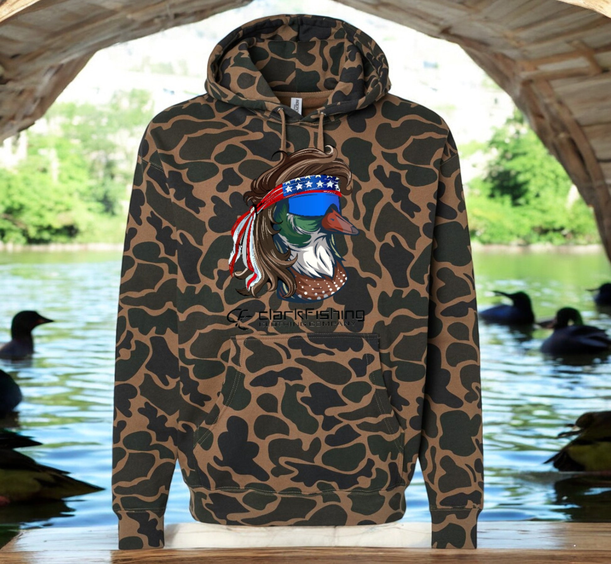 Duck Camo Heavyweight Hoodie – Clark Fishing Clothing