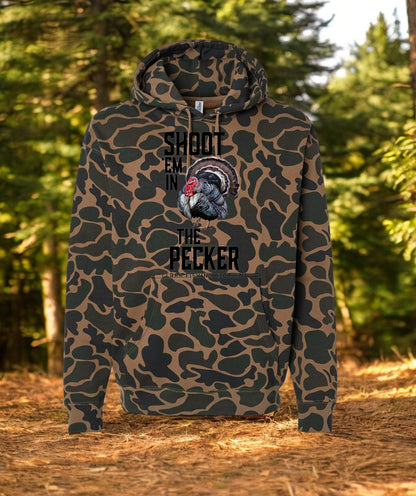 Duck Camo Heavyweight Hooded Sweatshirt - Turkey Hunting