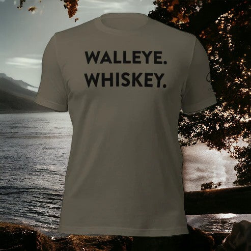 Clark Fishing Clothing's WALLEYE. WHISKEY. Tee