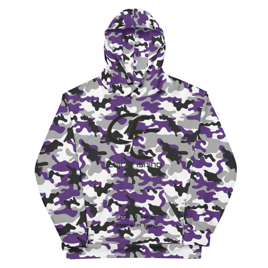 Clark Fishing Clothing's Purple Camo Unisex Hoodie